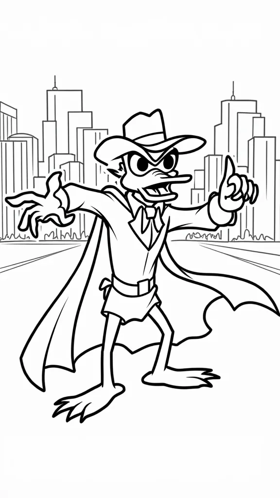 darkwing duck coloring pages